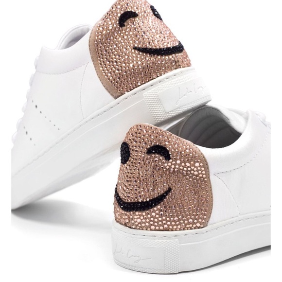 lola cruz Shoes - Lola Cruz. Swarovski crystal emoji face sneakers!!